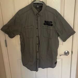 Harley Davidson short sleeve button up